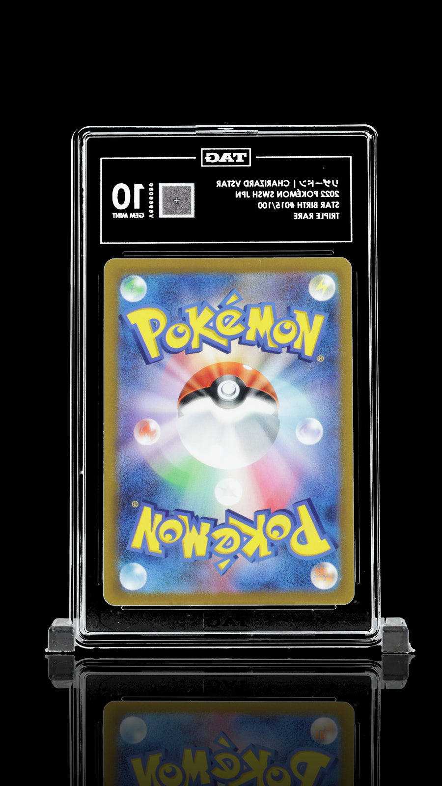 TAG 10 GEM MINT JAPANESE POKEMON 2022 CHARIZARD VSTAR 015/100 STAR B S9 Rank #1