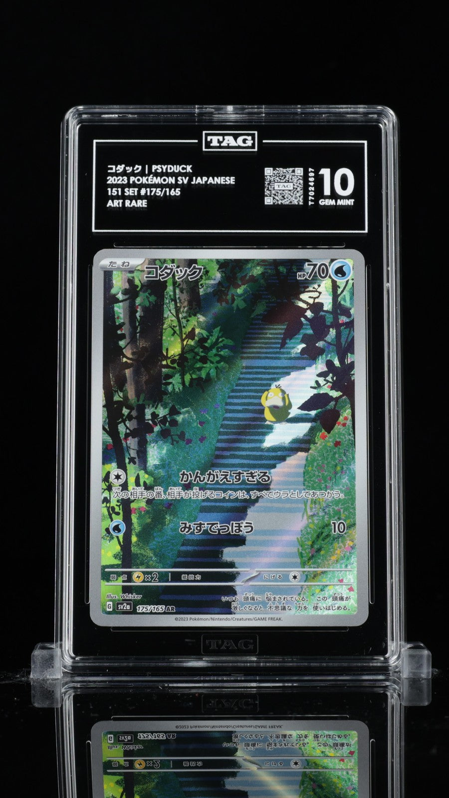 TAG 10 GEM MINT JAPANESE POKEMON 2023 PSYDUCK 175/165 151 SV2ab