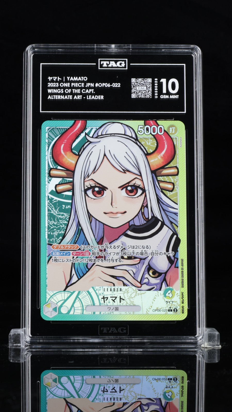 TAG 10 GEM MINT JAPANESE ONE PIECE 2023 YAMATO OP06-022 ALTERNATE ART