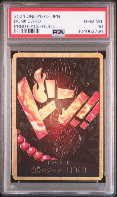 PSA 10  MINT JAPANESE ONE PIECE 2024 DON!! CARD PRB01-ACE-GOLD
