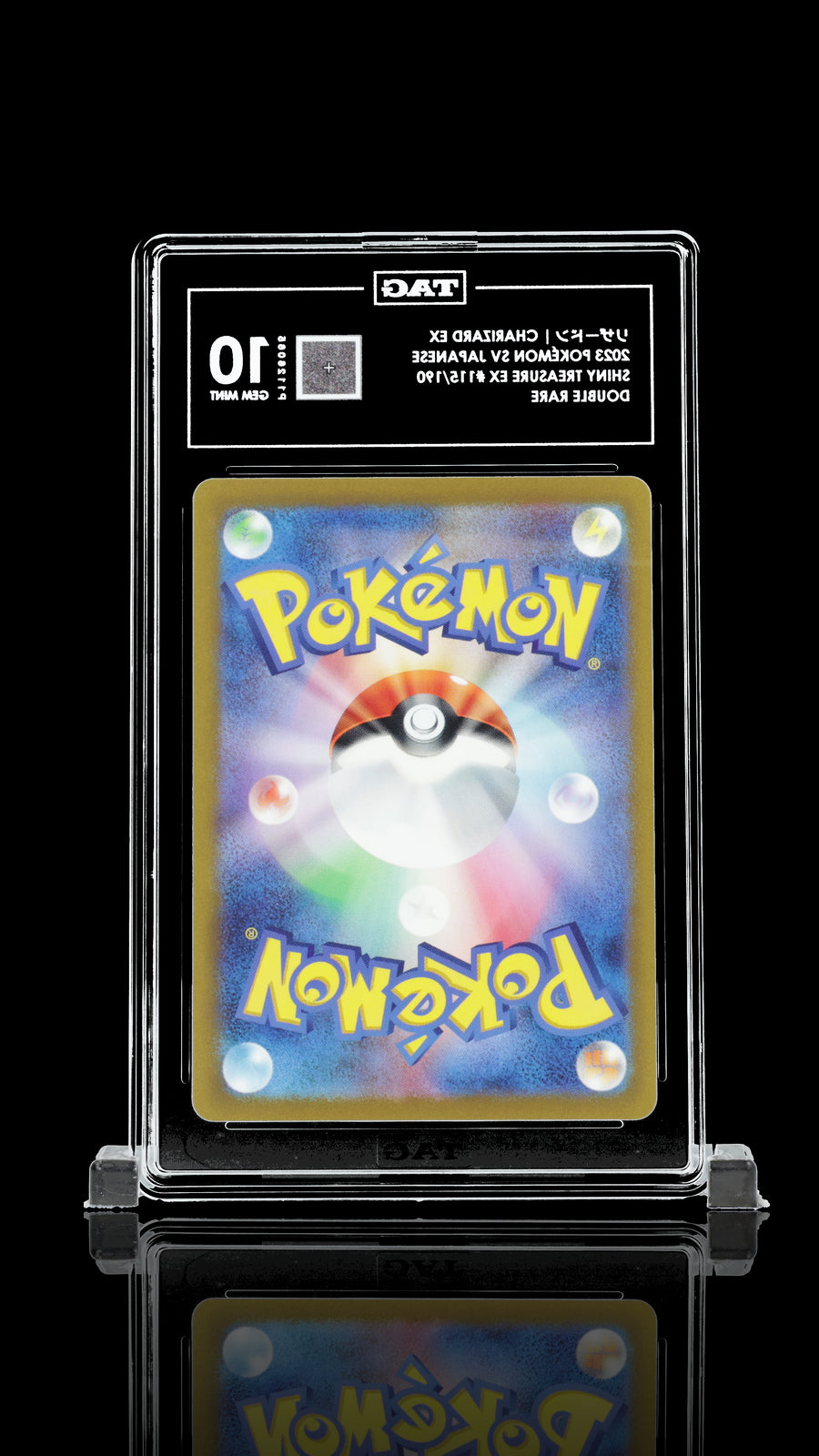 TAG 10 GEM MINT JAPANESE POKEMON 2023 CHARIZARD ex 115/190 SHINY T SV4a Rank #1