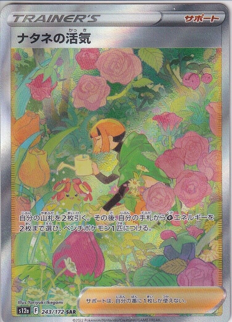 Japanese Pokemon Card Gardenia's Vigor SAR 243/172 V.STAR Univers S12a