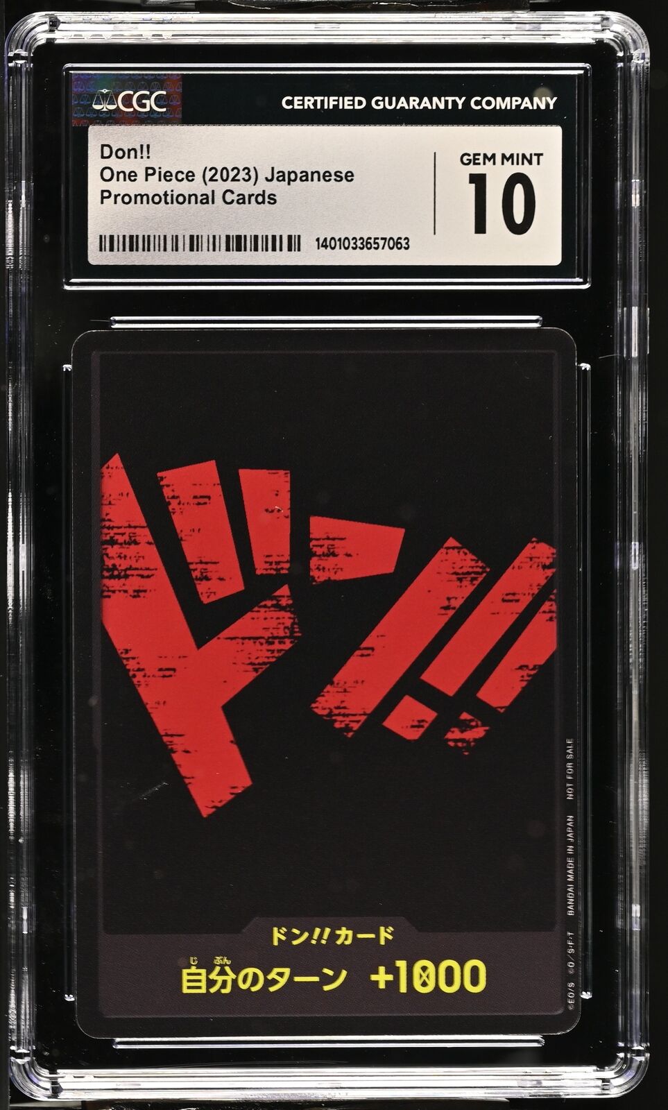 CGC 10 GEM MINT Japanese ONE PIECE  2022 Black Don!! Standard Battle Pack