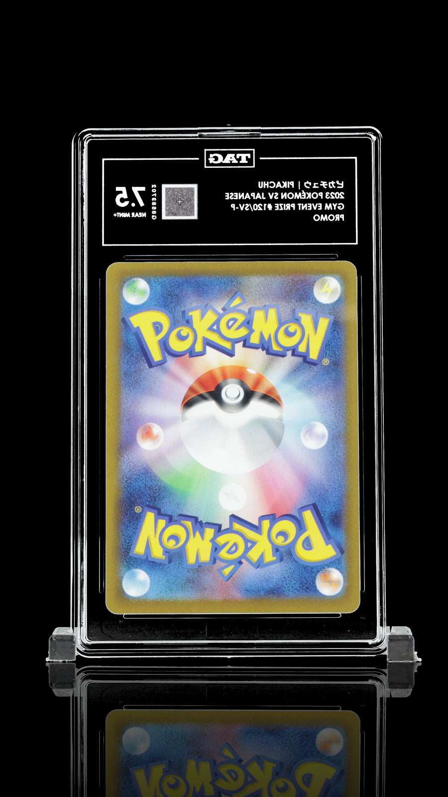 TAG 7.5 NEAR MINT JAPANESE POKEMON 2023 PIKACHU 120/SV-P GYM EVENT PROMO