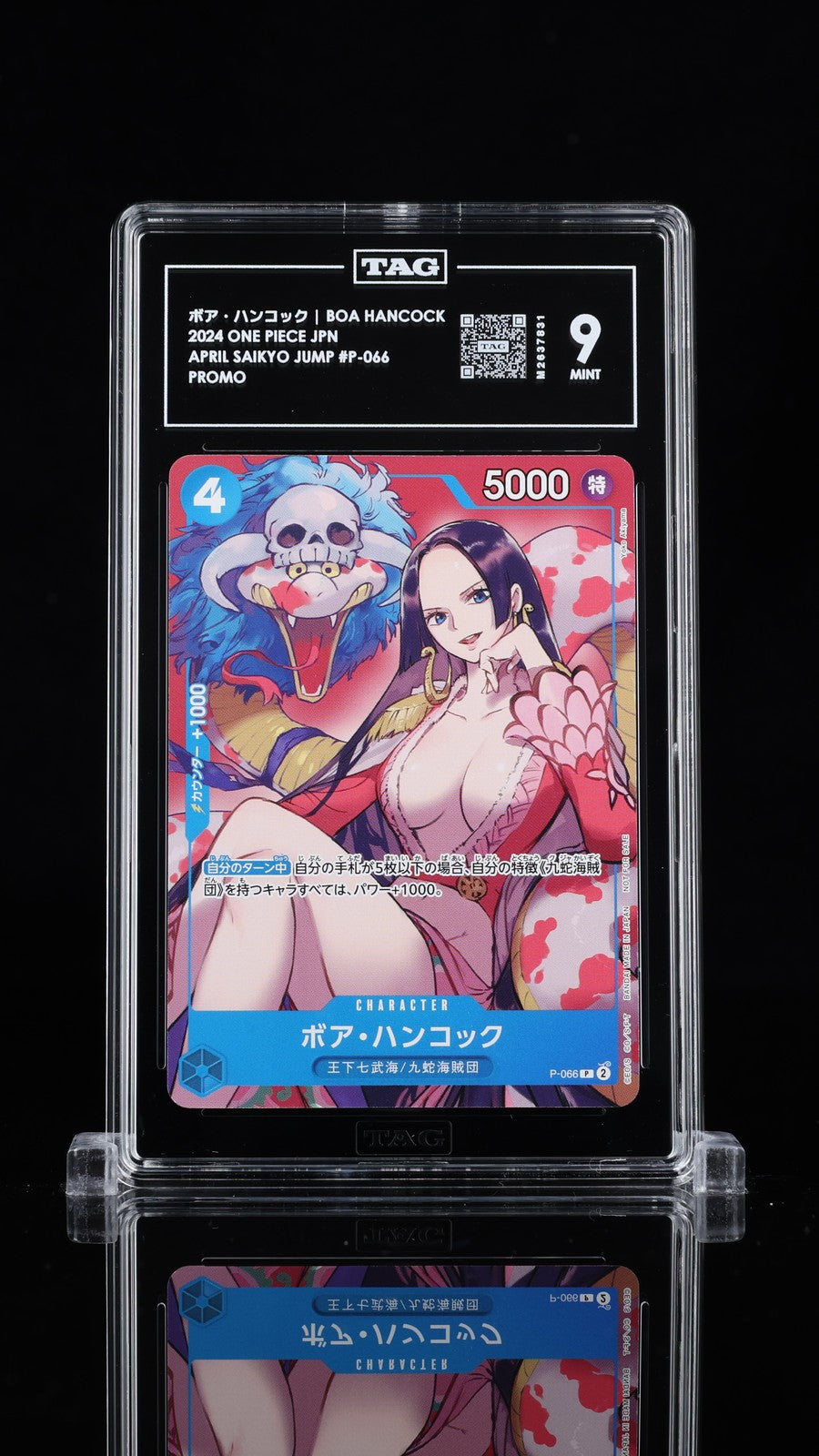TAG 9 MINT Japanese One Piece 2024 Boa Hancock P-066 Saikyo Jump PROMO