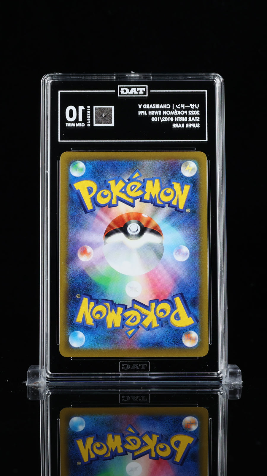 TAG 10 GEM MINT Japanese Pokemon 2022 Charizard V 102/100 Star Birth S9