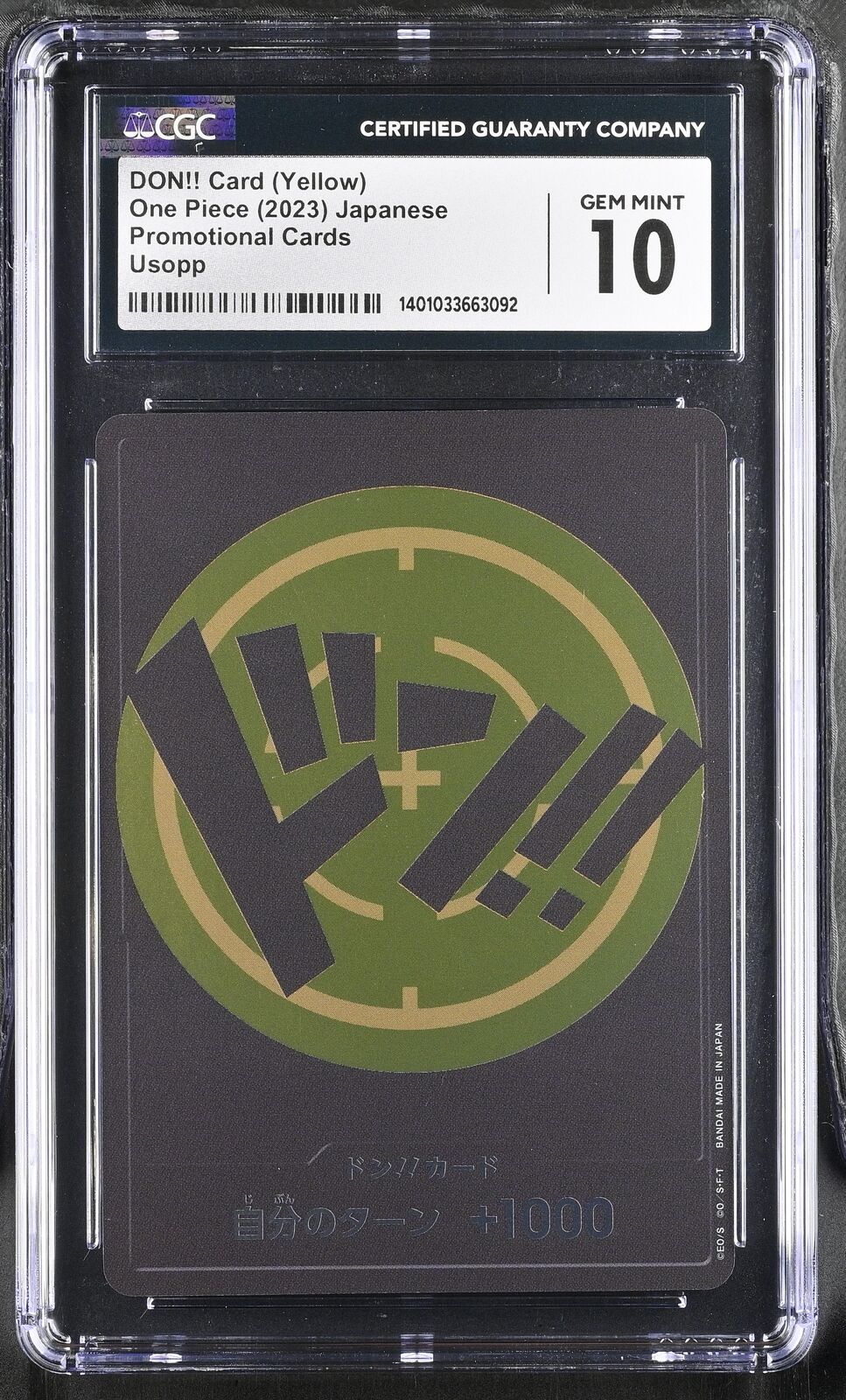 CGC 10 GEM MINT Japanese ONE PIECE  2023 Don!! STORAGE BOX Usopp