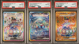 SET 3 PSA 10 GEM Pokemon JAPANESE TERAPAGOS EX 122/102 130/102 133/102 SV7