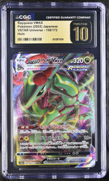CGC 10 PRISTINE Japanese Pokemon 2022 Rayquaza VMAX 108/172 V.STAR Univers S12a