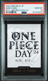 PSA 10 GEM MINT JAPANESE ONE PIECE 2024 DON!! CARD PCC-ONE PIECE DAY'24-