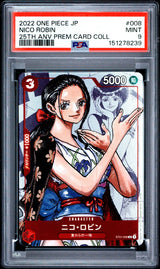 PSA 9 MINT JAPANESE ONE PIECE 2022 NICO ROBIN ST01-008 25TH ANV. PREMIUM