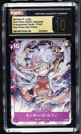 CGC 10 PRISTINE Japanese One Piece 2023 Monkey D. Luffy P-041 One Piece Day