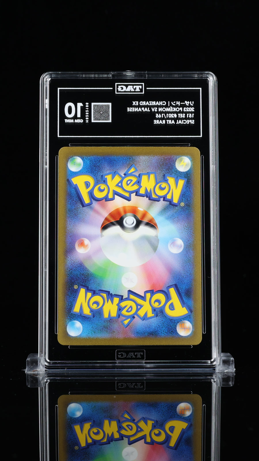TAG 10 GEM MINT JAPANESE POKEMON 2023 CHARIZARD ex 201/165 POKEMON 151 SV2a
