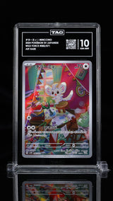 TAG 10 GEM MINT Japanese Pokemon 2024 Minccino 082/071 Wild Force SV5K