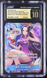CGC 10 PRISTINE Japanese One Piece 2024 Boa Hancock OP01-078 THE BEST PRB-01