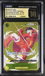 CGC 10 PRISTINE Japanese One Piece 2025 Monkey D.Luffy P-106 Standard Vol.14