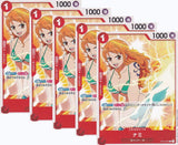 Japanese One Piece Card Nami ST01-007 Super Pre-Release SET 5 CARD