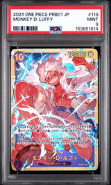 PSA 9 MINT JAPANESE ONE PIECE 2024 Monkey D. Luffy OP05-119 SEC PRB-01 BEST