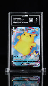 TAG 9 MINT JAPANESE POKEMON 2021 SURFING PIKACHU VMAX 022/028 25TH S8a