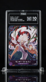 TAG 10 GEM MINT Japanese One Piece 2023 Monkey D. Luffy P-041 1ST ANNIVERSARY