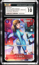 CGC 10 GEM MINT Japanese One Piece 2024 Nico Robin OP05-010 THE BEST PRB-01