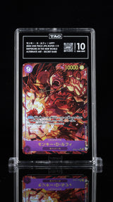 TAG 10 GEM MINT Japanese One Piece 2024 MONKEY D LUFFY OP09-119 ALT ART Parallel
