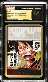 CGC 10 PRISTINE JAPANESE ONE PIECE 2025 DON!! CARD Adventure on KAMI's Island