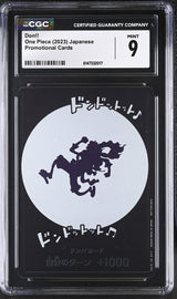 CGC 9 MINT JAPANESE ONE PIECE 2023 DON!! CARD 1ST ANNI SHIBUYA EVENT LUFFY