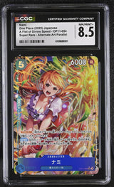 CGC 8.5 NM/MT+ Japanese One Piece 2025 NAMI OP11-054 Alternate Art