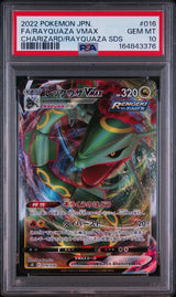 PSA 10 GEM MINT JAPANESE POKEMON 2022 RAYQUAZA VMAX 016/030 SPECIAL DECK SET SO