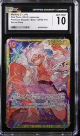 CGC 10 GEM MINT Japanese One Piece 2024 Monkey D. Luffy OP05-119 PRB-01 THE BEST