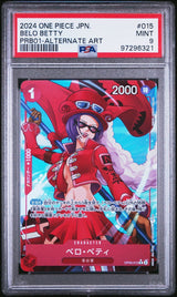 PSA 10 GEM MINT JAPANESE ONE PIECE 2024 Bello Betty OP05-015 ALT ART PRB-01