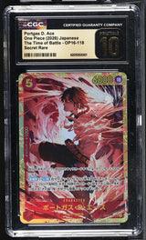 CGC 10 PRISTINE One Piece 2026 Portgas D. Ace OP16-118  The Time of Battle