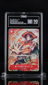 TAG 10 GEM MINT Japanese One Piece 2023 Portgas D. Ace P-028 Promotion Pack