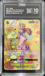 TAG 10  MINT JAPANESE ONE PIECE 2024 NAMI OP08-106 SPECIAL ALT ART