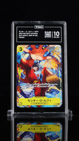 TAG 10 GEM MINT One Piece 2023 Monkey D. Luffy P-036 Promotional Saikyo Jump