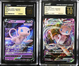 Set 2 CGC 10 PRISTINE Japanese Pokemon 2022 053/172 054/172 Mew VMAX S12a