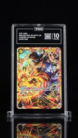 TAG 10 GEM MINT JAPANESE ONE PIECE 2025 Sabo OP13-120 Carrying on His Will
