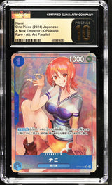 CGC 10 PRISTINE Japanese One Piece 2024 NAMI OP09-050 ALTERNATE ART