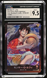 CGC 9.5 MINT+  Japanese One Piece 2023 Monkey D. Luffy ST08-001 Side Monkey D.