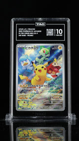 TAG 10 GEM MINT JAPANESE POKEMON 2022 PIKACHU 001/SV-P SCARLET/VIOLET PROMO