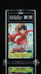 TAG 10 GEM MINT Japanese ONE PIECE 2024 Monkey D. Luffy OP07-109 V Jump October