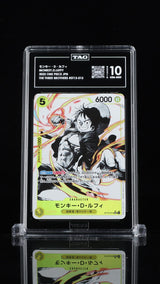 TAG 10 GEM MINT Japanese ONE PIECE 2023 MONKEY D. LUFFY ST13-015 The Three