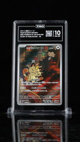 TAG 10 GEM MINT JAPANESE POKEMON 2025 Team Rocket's Meowth 109/098 Glory sv10