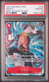 PSA 10 GEM MINT JAPANESE POKEMON 2022 MARCO OP02-018 ALTERNATE ART