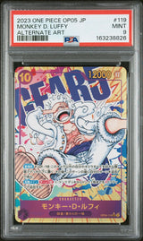 PSA 9 MINT Japanese One Piece 2023 Monkey D Luffy OP05-119 Alt Art Parallel