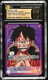 CGC 10 PRISTINE Japanese One Piece 2023 Monkey D. Luffy OP05-060 ALT. ART