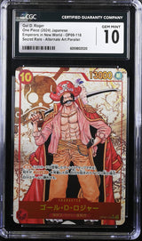 CGC 10 GEM MINT Japanese One Piece 2024 Gol D. Roger OP09-118 ALT ART Parallel