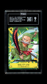 TAG 9 MINT Japanese One Piece 2023 Roronoa Zoro P-042 Jump pre-revision