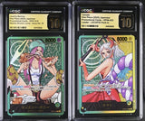 SET 2 CGC 10 PRISTINE JAPANESE ONE PIECE YAMATO&JEWELRY BONNEY OP07-019 OP06-022